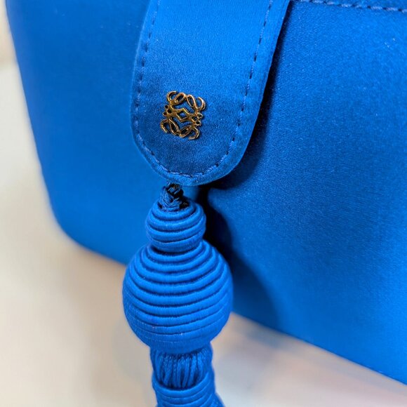 Loewe Blue Box Chain Clutch with Tassel - Picture 9 of 16